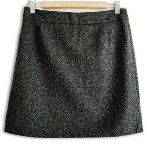 ESPRIT / Wool Blend Classic Lined Mini Skirt Dark Gray Sz 6